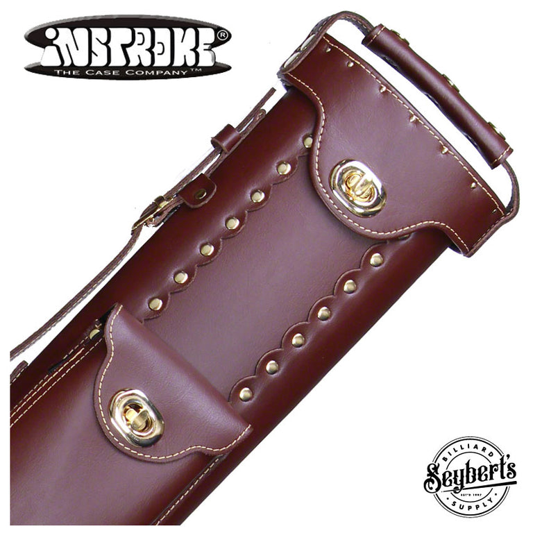 Instroke 2X3 Chestnut Leather Cowboy Cue Case