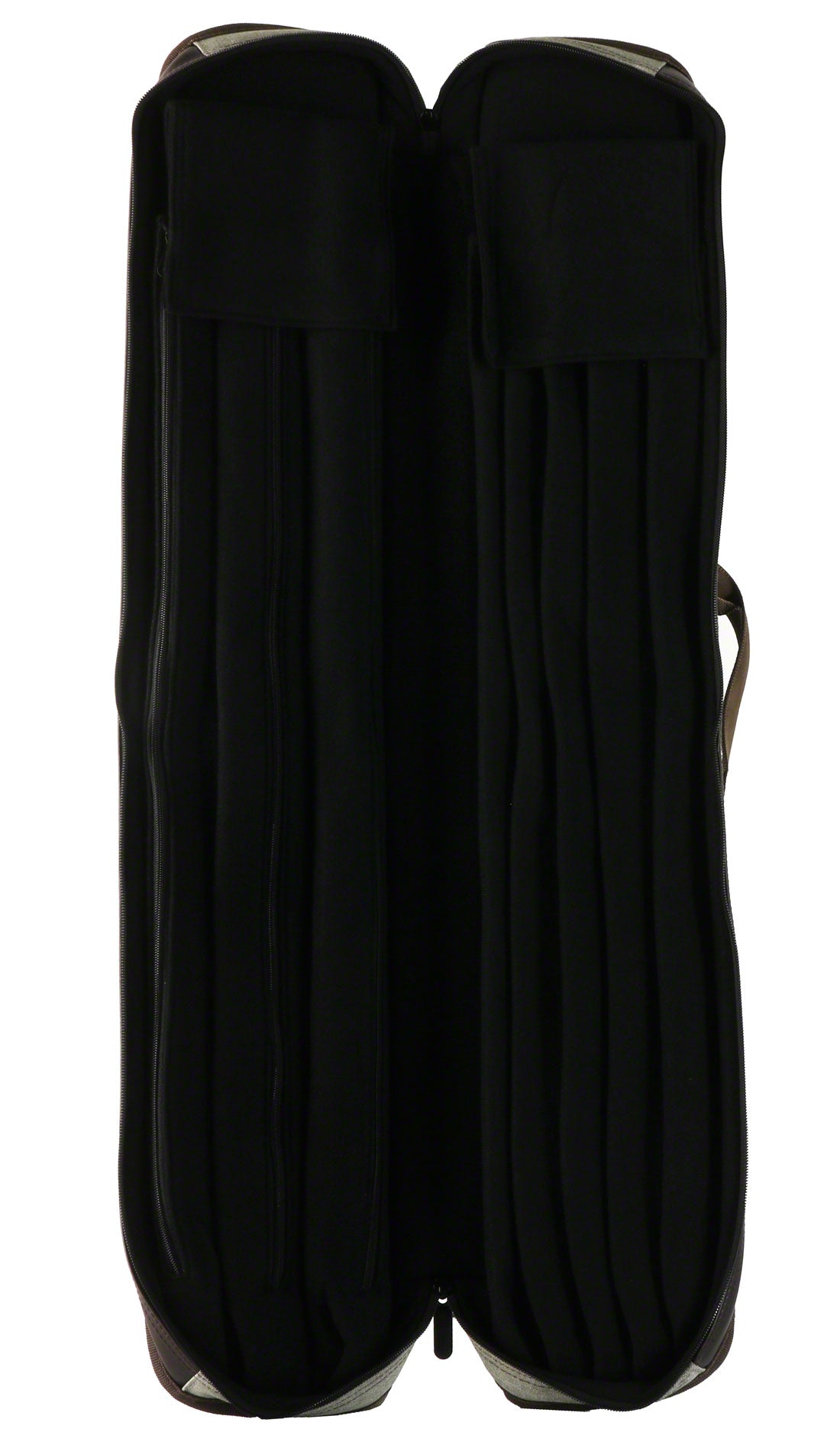 Lucasi Grey and Brown 3x5 Soft Pool Cue Case - LZDU35GY