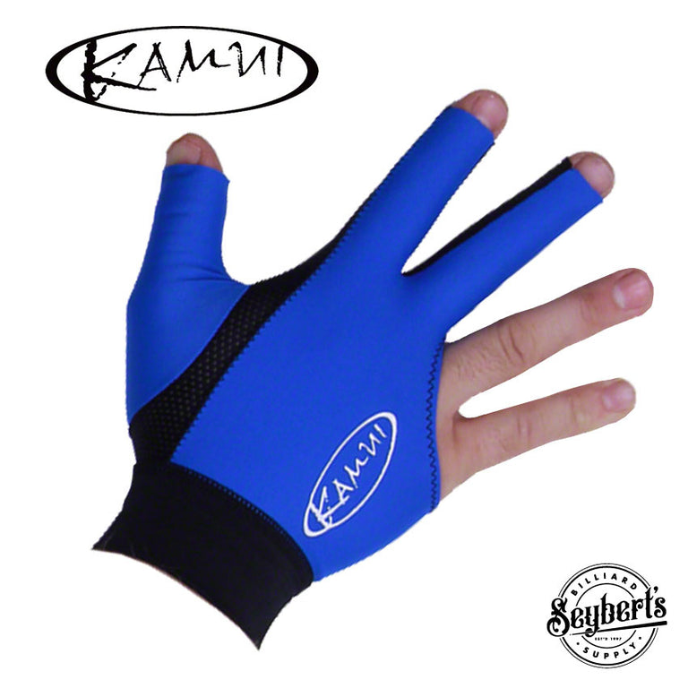 Kamui Blue Pool Billiard Glove - Right Hand