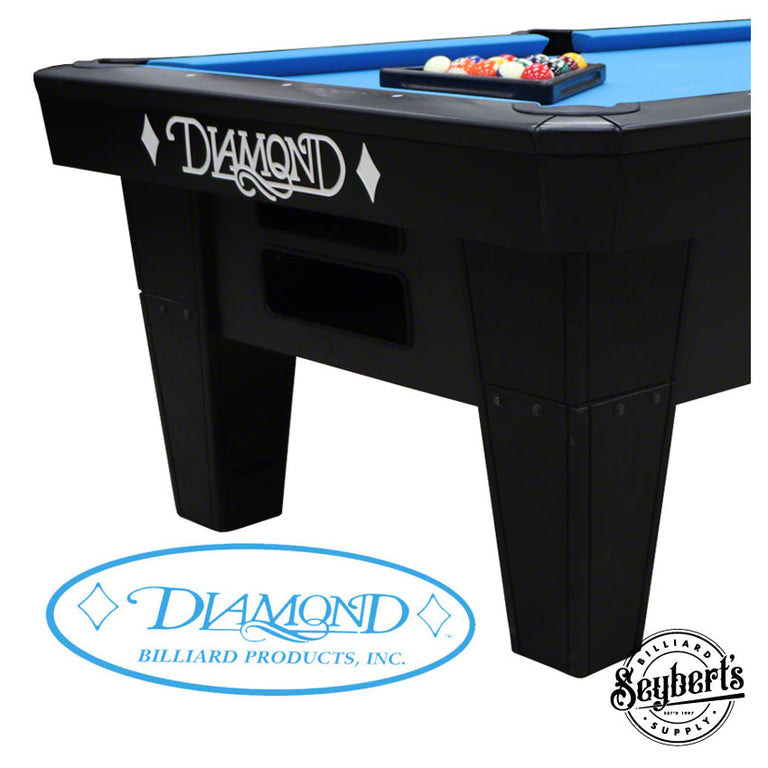 Diamond Pool Tables -  9ft Pro-Am Pool Table - Black PRC