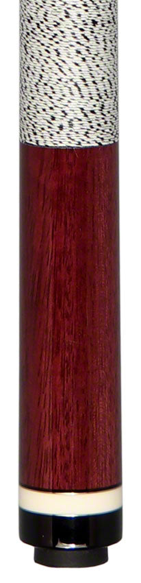 Pierce Custom Birdseye Maple and Purpleheart Pool Cue With Linen Wrap