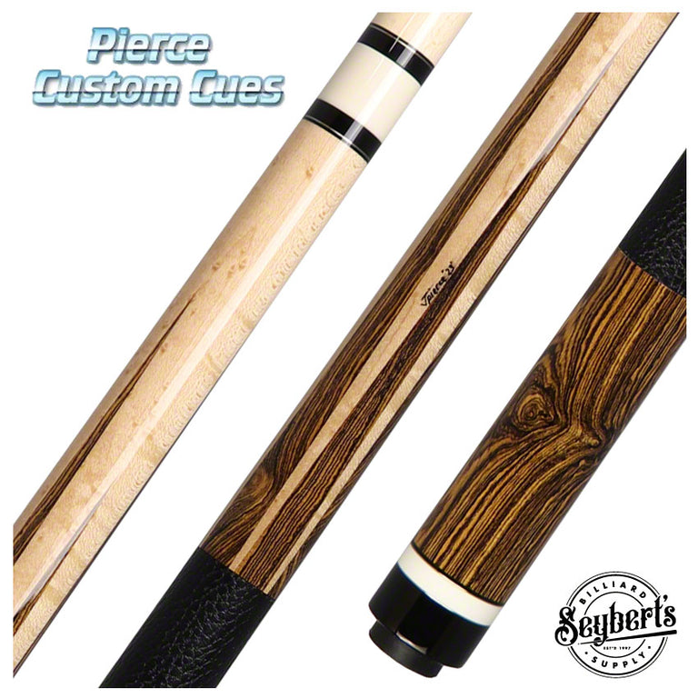 Pierce Custom Birdseye Maple and Bocote Wood With Leather Wrap