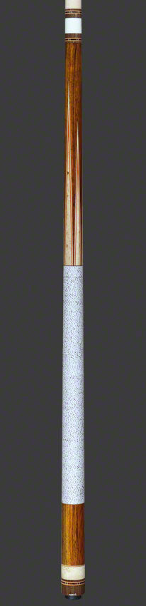 Pierce Custom Red Cocobolo and  Birdseye Maple Pool Cue with Linen Wrap