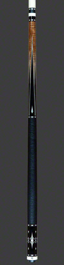Ariel Carmeli Custom Ebony Cue Flame Veneer 4 Points