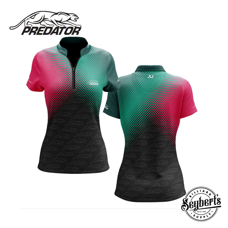 Predator Women's Fusion Teal/Pink Sports Collar Jersey