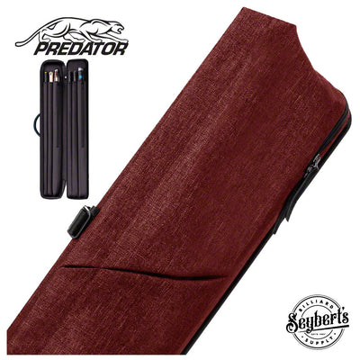 Predator Urbain Red Butterfly Style 2x4 Soft Pool Cue Case - PREU2X4RDS