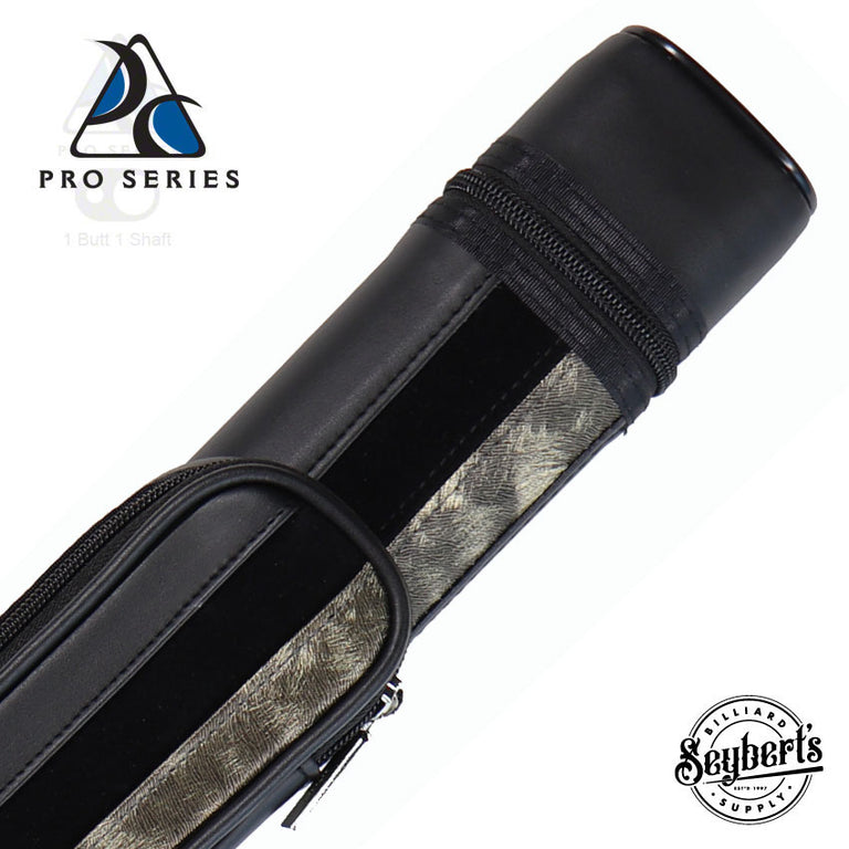 Pro Series 1x1 Black and Silver Pool Cue Case