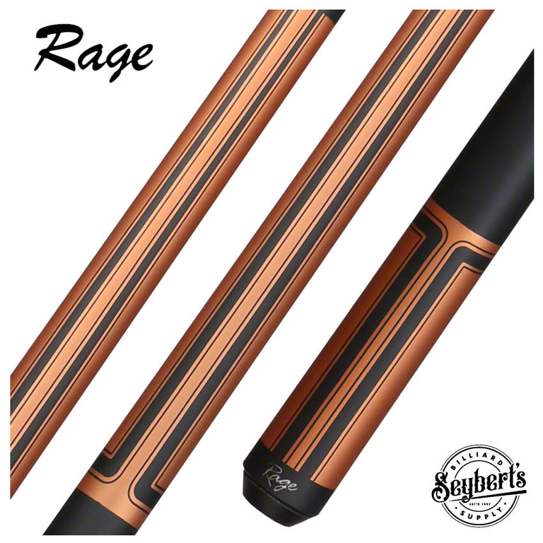 Rage RG103 Copper Racing Stripe Pool Cue