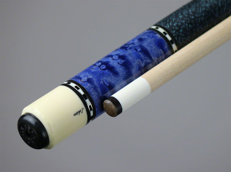 Schon STL1 Pool Cue Blue Stain