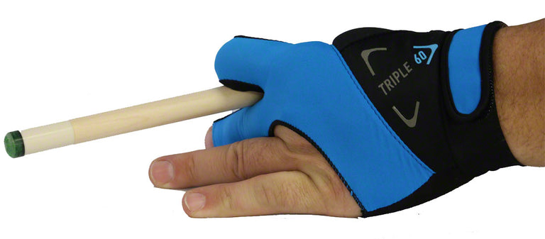 Triple 60 Blue Pool Cue Glove
