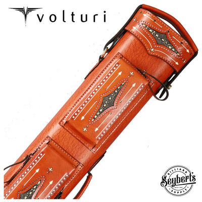 Volturi Classic Style Cue Case 2x4 Brick Orange