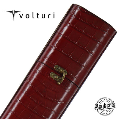 Volturi Fellini Style 2x2 Custom Cue Case - Burgundy
