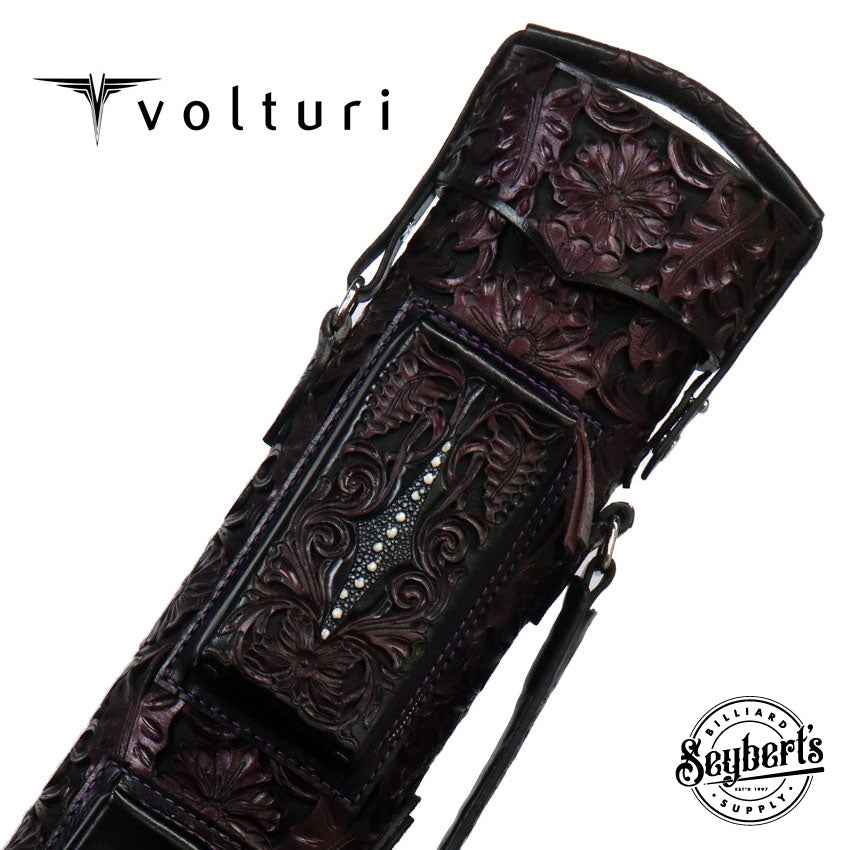 Volturi Custom Hanging Gardens Purple 4x8 Hard Pool Cue Case - VCHG4X8 -  Seybert's Billiards Supply