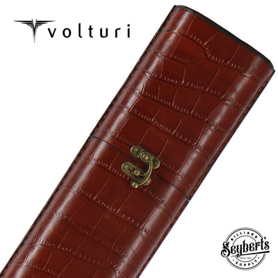 Volturi Fellini Style 2x2 Custom Cue Case - Saddle Tan