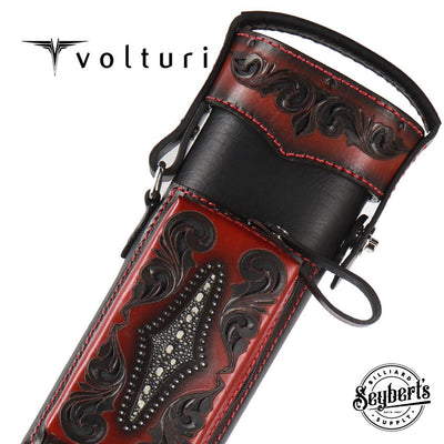 Volturi 2x4 Venice Black/Red Custom Cue Case