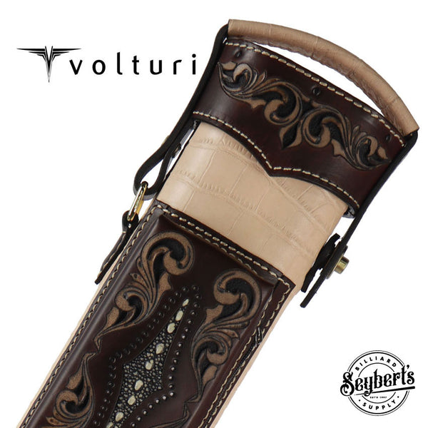 Volturi Custom Venice Natural/Brown 2x4 Hard Pool Cue Case