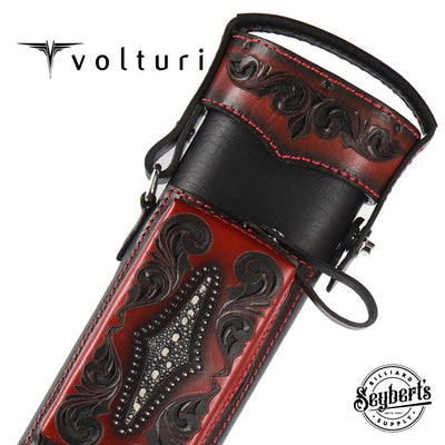 Volturi 3X6 Venice Black/Red Custom Cue Case