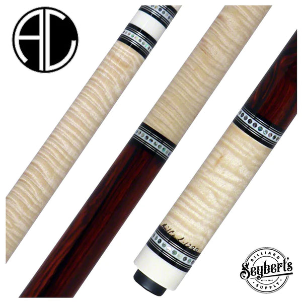 Ariel Carmeli Custom Cocobolo Curly Maple Pool Cue | Custom Cue