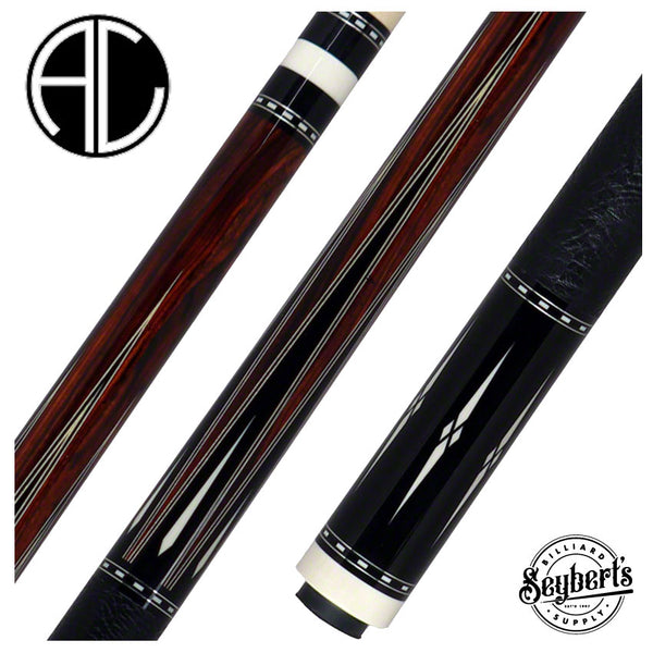 Ariel Carmeli Custom 6 point Ebony Pool Cue | Custom Cue