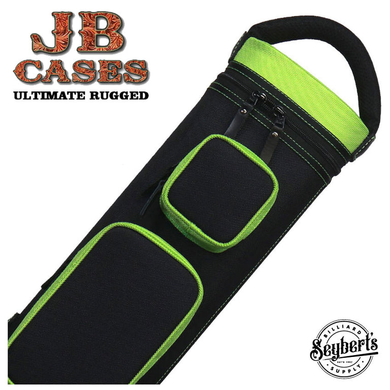 Black/Green JB Ultimate Rugged Cue Case