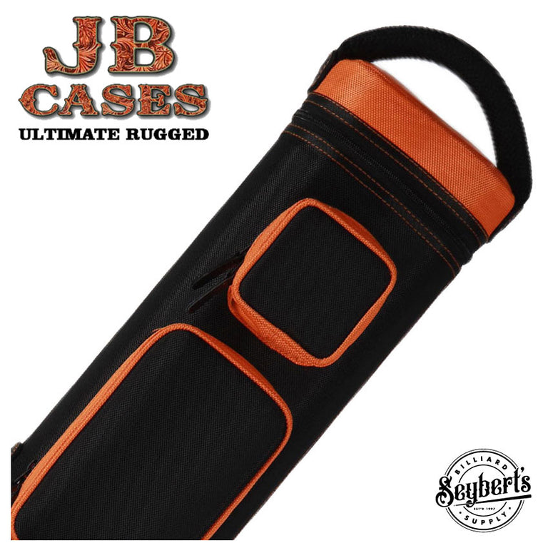 Black/Orange JB Ultimate Rugged Cue Case