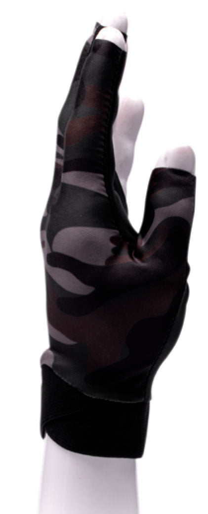 Poison Pool Cue Gloves - Camo Green - Left Hand
