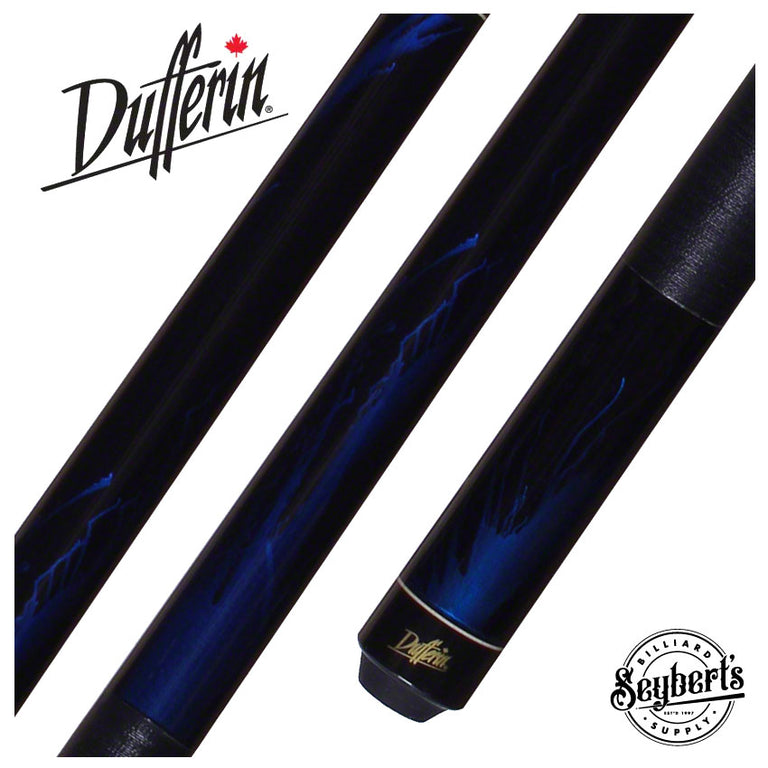 Dufferin D211 Jet Black Blue Flame Pool Cue
