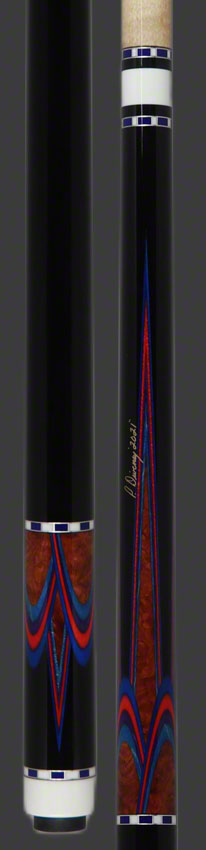 Pat Diveney DC3 Butterfly Custom Cue | Custom Cue - Seybert's