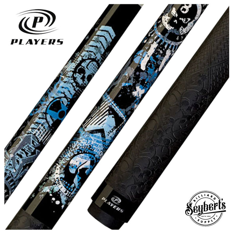 Players D-GFB Anarchy Blue Pool Cue