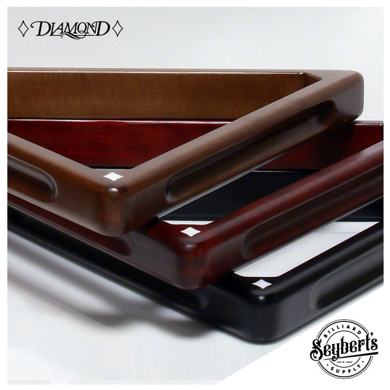 Diamond Pool Table Pool Ball Rack | Black Maple 15 Ball 8 Ball Rack ...