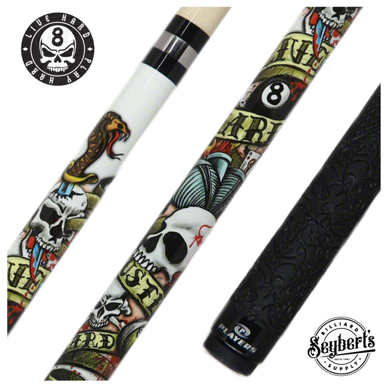 Players D-LH Live Hard Play Hard Pool Cue