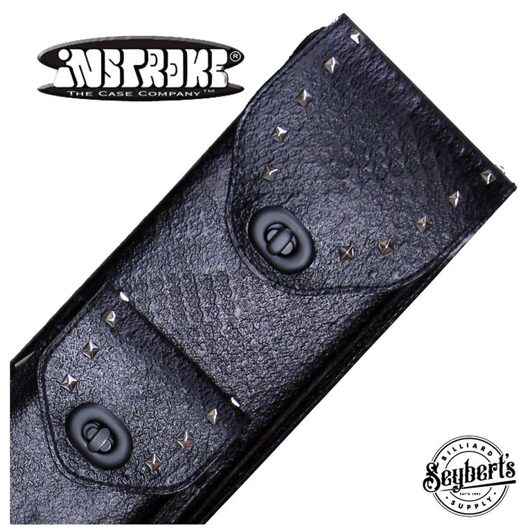 Instroke 2x4 FIT-D Black Leather Pool Cue Case