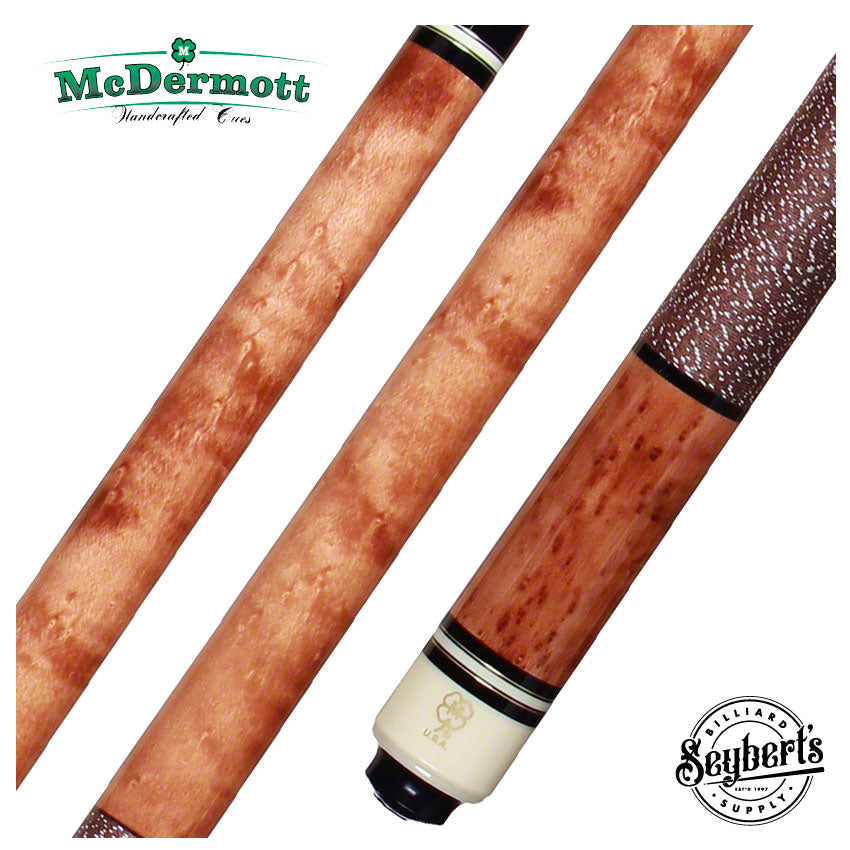 McDermott G Series Light Cherry Stained Birdseye Maple Pool Cue
