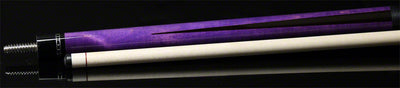 McDermott G Series Purple Stained Maple Forearm Black Points Pool Cue - G336