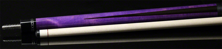 McDermott G Series Purple Stained Maple Forearm Black Points Pool Cue - G336