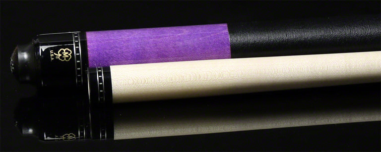 McDermott G Series Purple Stained Maple Forearm Black Points Pool Cue - G336