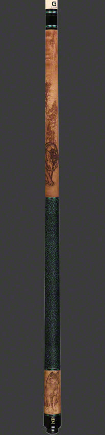 McDermott G338 3D Great Wolf Wildfire Cue