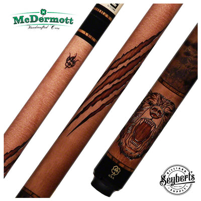 McDermott G339 3D Grizzly Bear Wildfire Cue