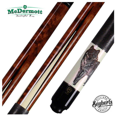 McDermott G422 Wildfire Wolf 3D Carved Pool Cue
