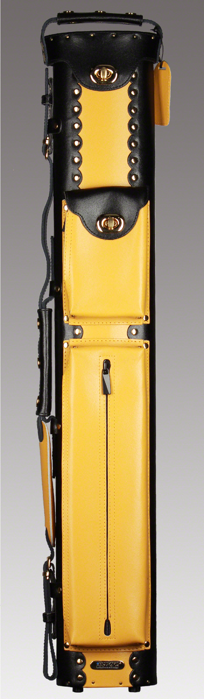 Instroke 3x5 Black/Yellow Leather Geo Case