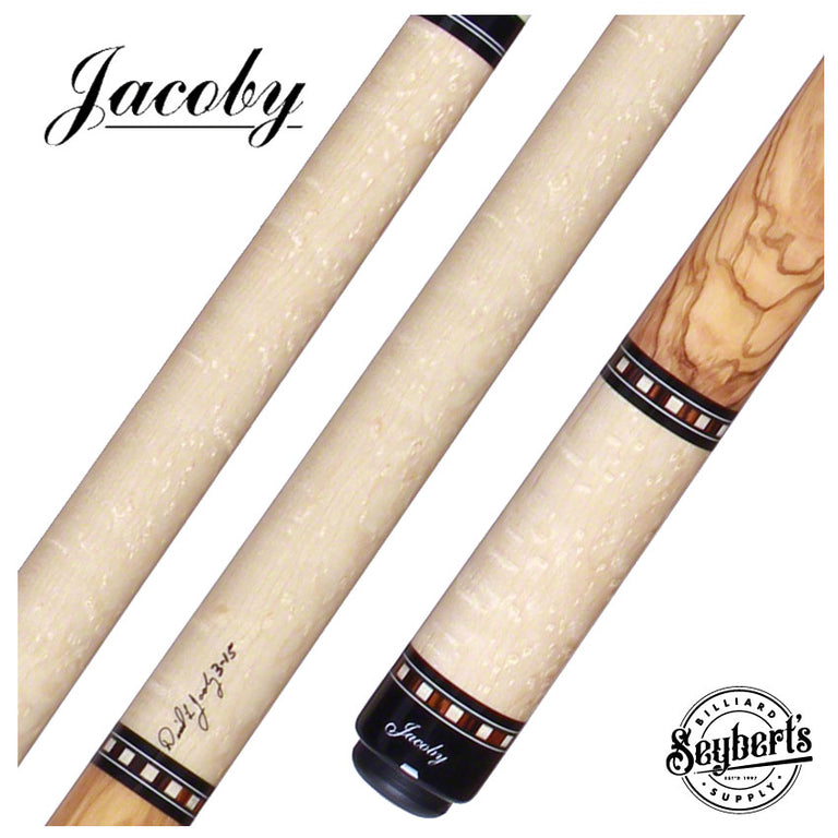 Jacoby HB1 Birdseye Maple with Olivewood Wrap Pool Cue