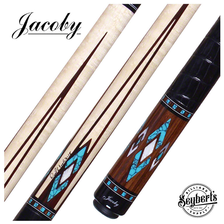 Jacoby HB4T Birdseye Maple Turquoise Cue
