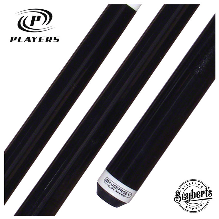 Energy HC08 Solid Black Short Pool Cue - Assorted Lengths