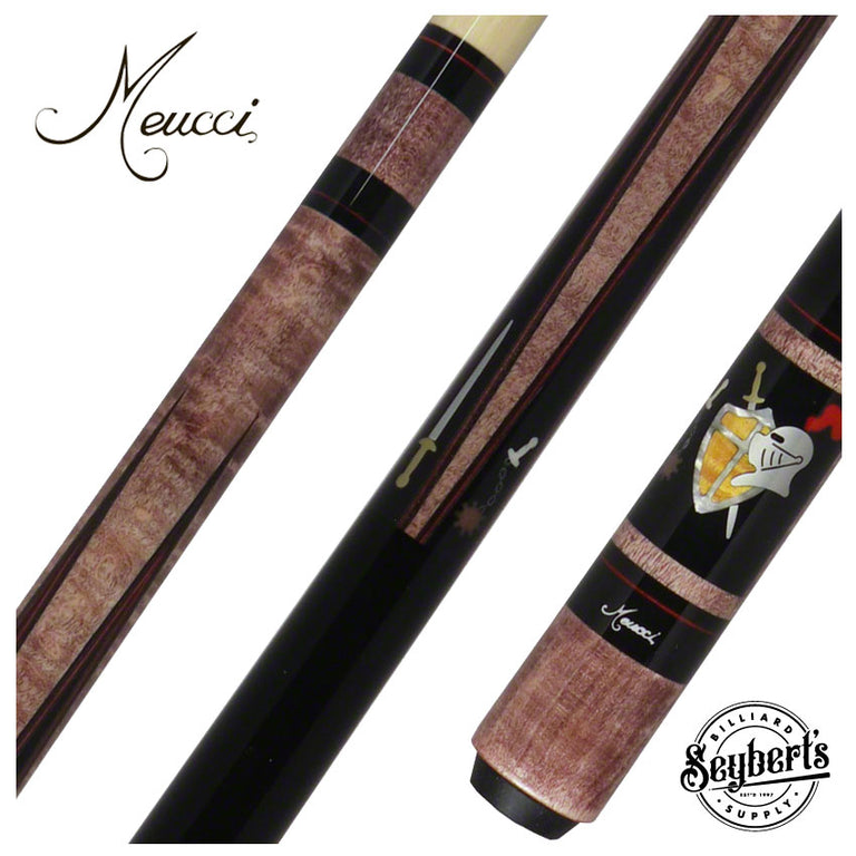 Meucci Hall Of Fame Medieval Burgundy Stained Pro Pool Cue
