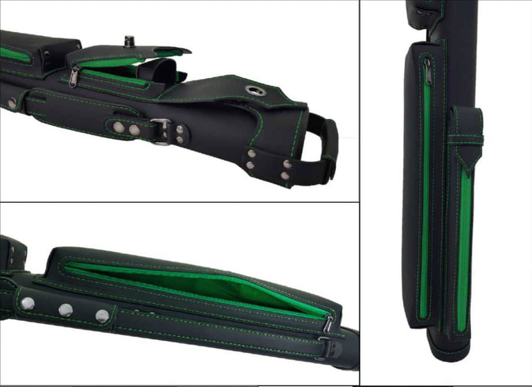 Holly Spectrum Emerald Stitched Cue Case
