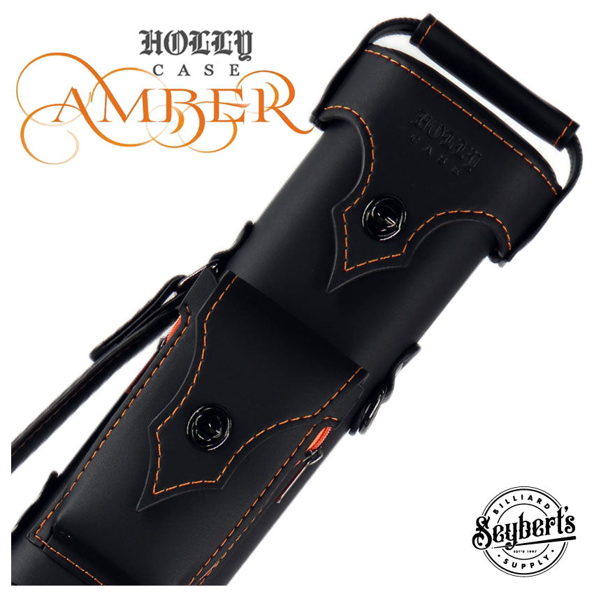 Holly Spectrum Stitched Amber Pool Cue Case - HSO (DIS