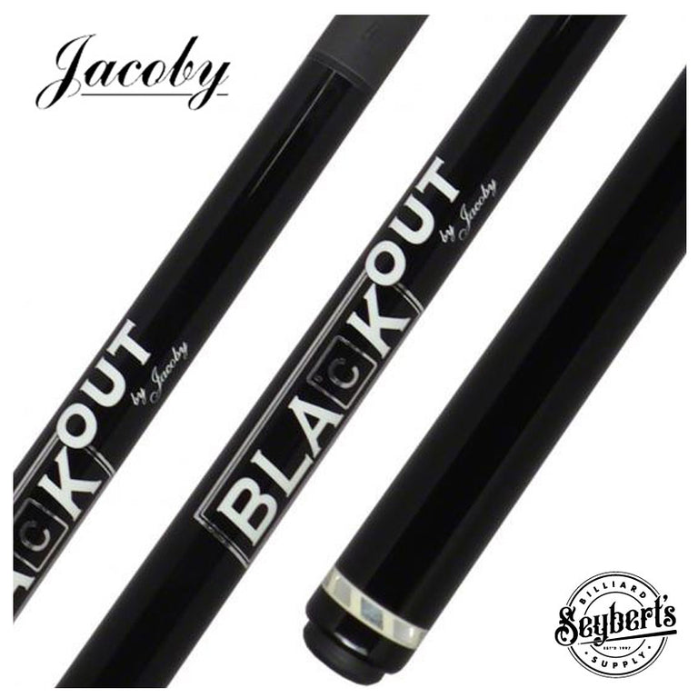 Jacoby Black Out Carbon Fiber Break/Jump Cue - Black No Wrap