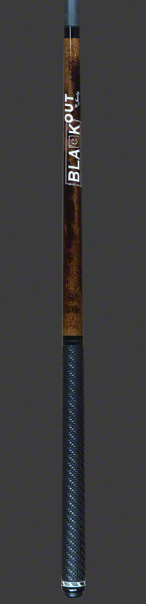 Jacoby Black Out Carbon Fiber Brown Break Jump Cue with Wrap
