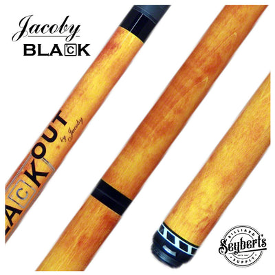 Jacoby Black Out Jump / Break Cue Orange No Wrap