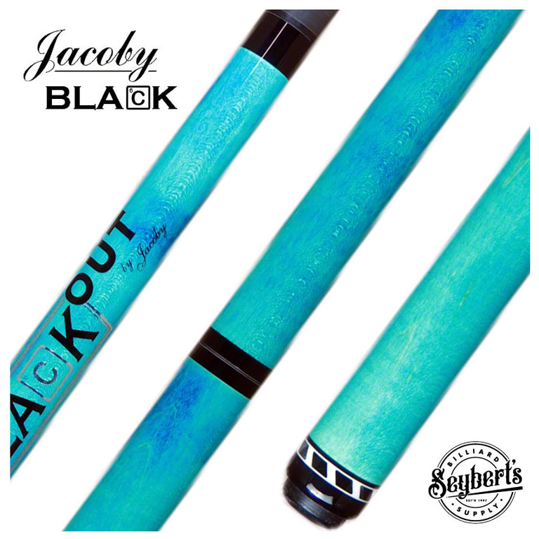 Jacoby Black Out Break/Jump Cue - Turqouise No Wrap